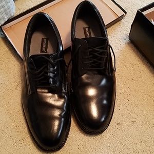 Wide Black Lace Up Shoes